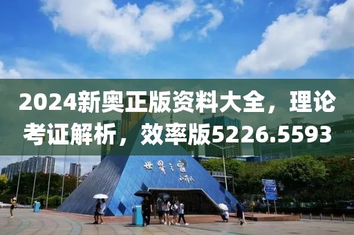 2024新奥正版资料大全，理论考证解析，效率版5226.5593